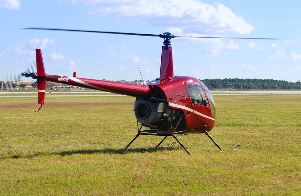 passeio de helicóptero